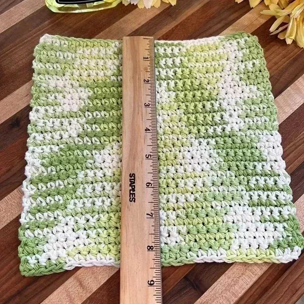 100% Cotton Handmade Washcloths - Set of 3
